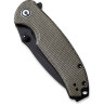 Складной нож CIVIVI PINTAIL сталь S35VN, рукоять Dark Green Micarta C2020C